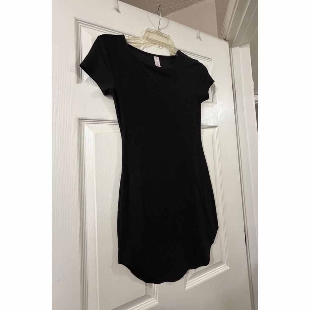 No Boundaries Classic Black Tee Dress